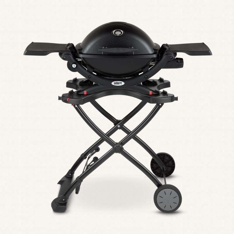 Газовый гриль Weber Q 1200, Черный с тележкой фото 1