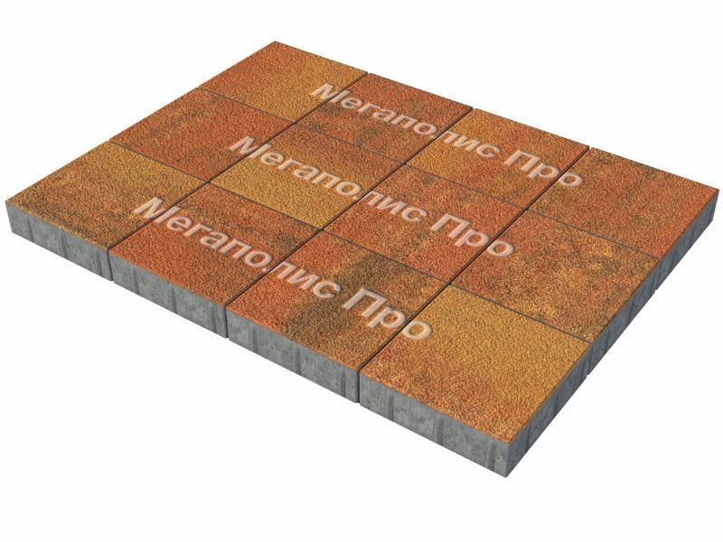 Тротуарные плиты Выбор Квадрат Б.1.К.8 300х300х80 мм Листопад Гранит Арабская ночь фото 3