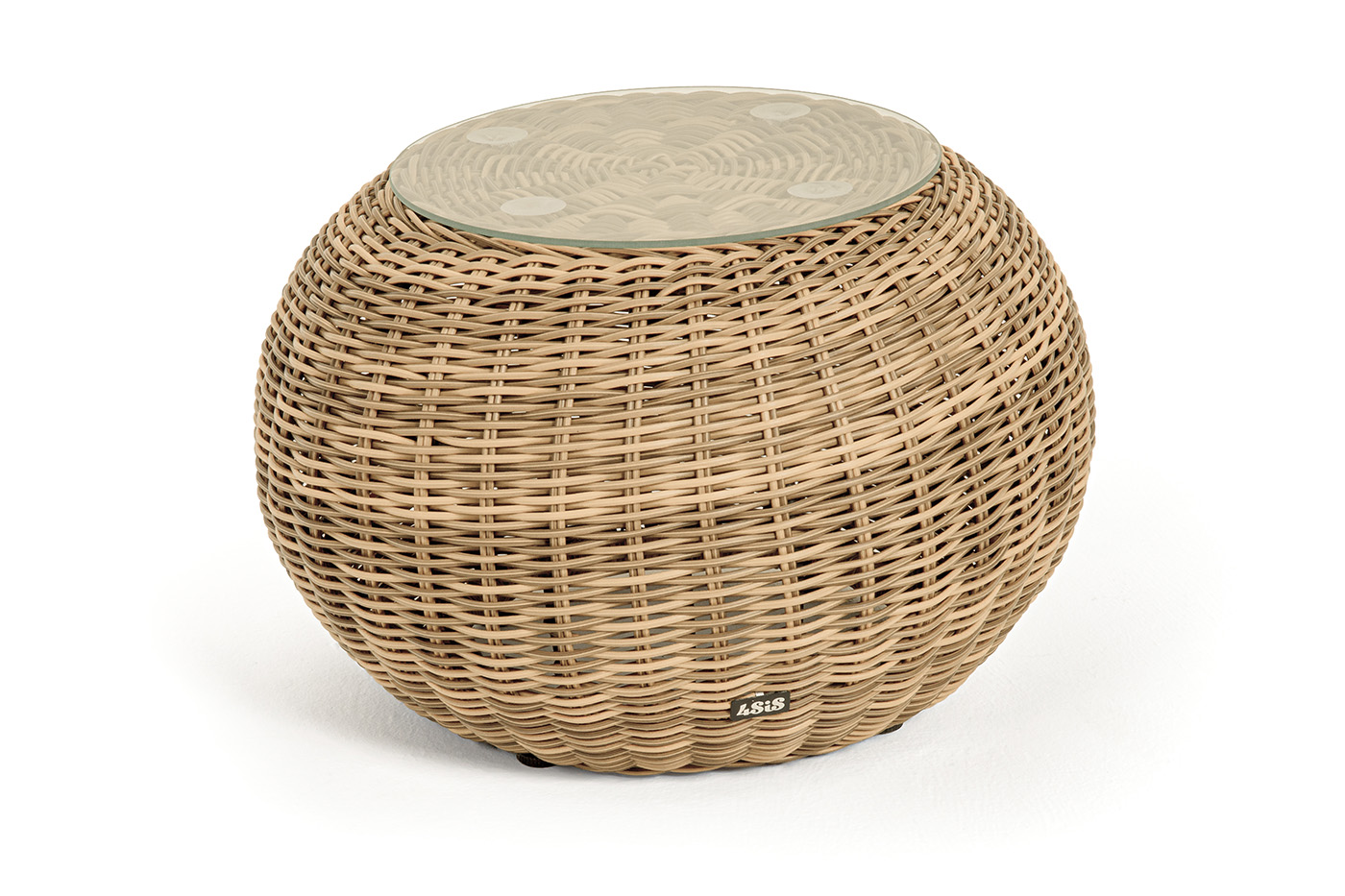 Барселона кофейный столик из искусственного ротанга, цвет соломенный фото 1