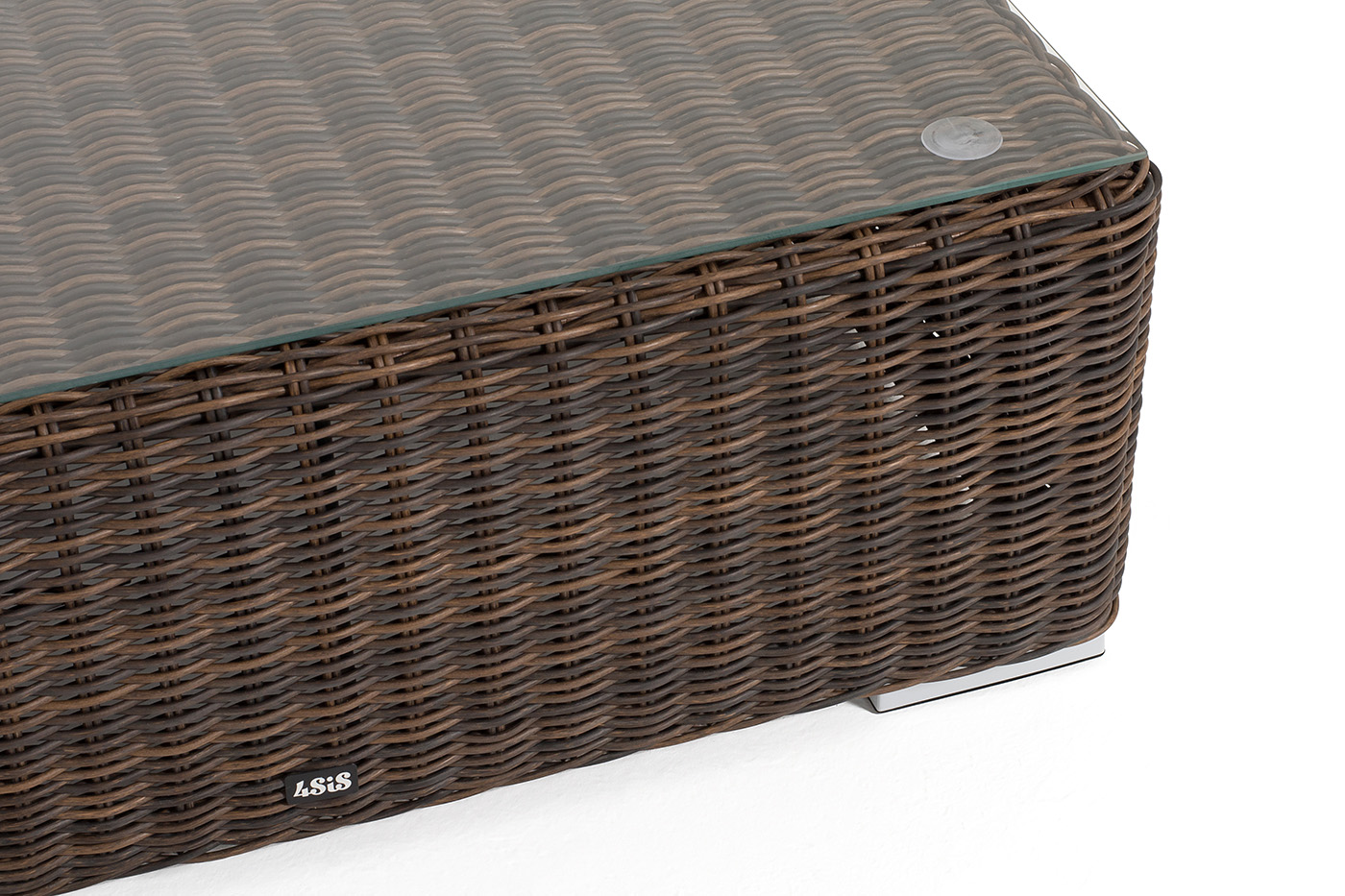 Капри журнальный столик плетеный, цвет коричневый фото 5