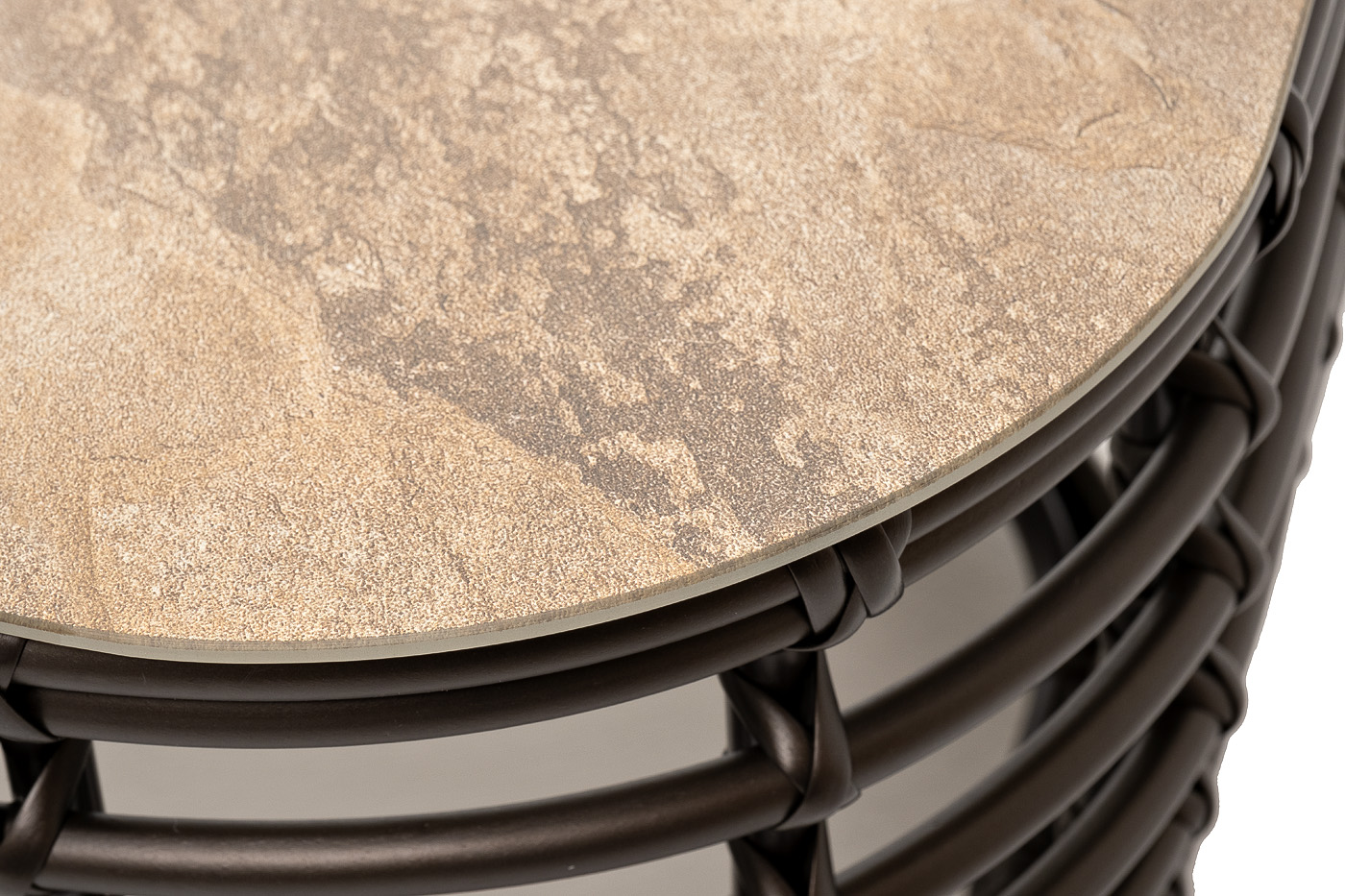 Ницца журнальный столик из искусственного ротанга, цвет бронзовый фото 4