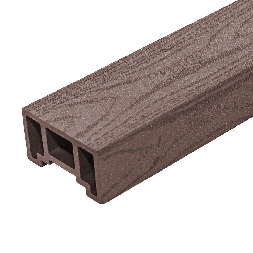 Перила ограждения Экодэк Спирит 90х45 мм, цвет Каштан фото 2