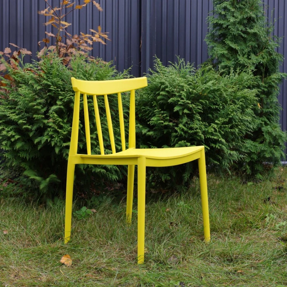 Обеденный стул Kai Royal Family из пластика, цвет желтый фото 1