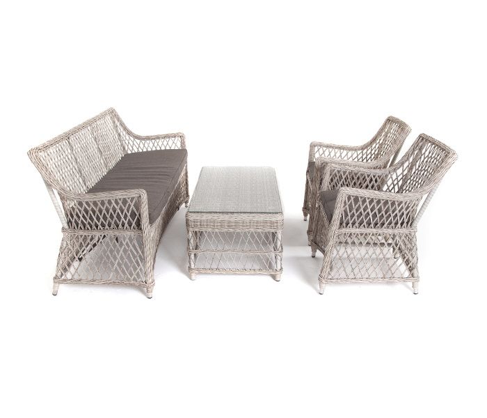 Лаунж-зона Асти 4SIS из искусственного ротанга, цвет бежевый 4 персоны фото 4