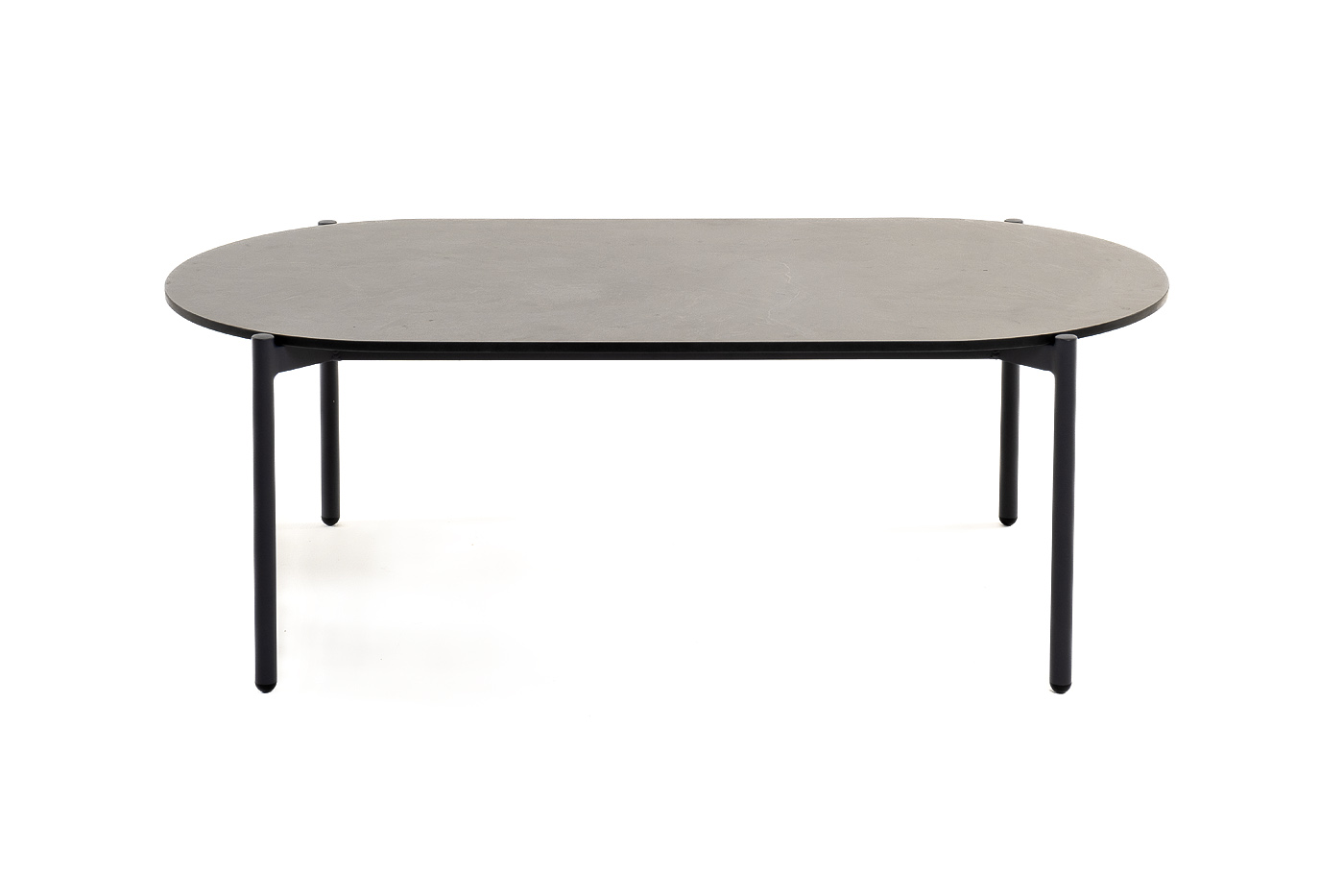 Диего журнальный стол из HPL 120х60 H40, каркас темно-серый (RAL7024), цвет серый гранит фото 2