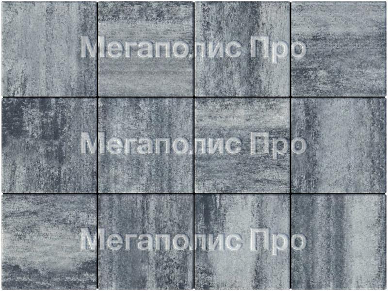 Тротуарные плиты Выбор Квадрат Б.1.К.6 300х300х60 мм Листопад Антрацит фото 4