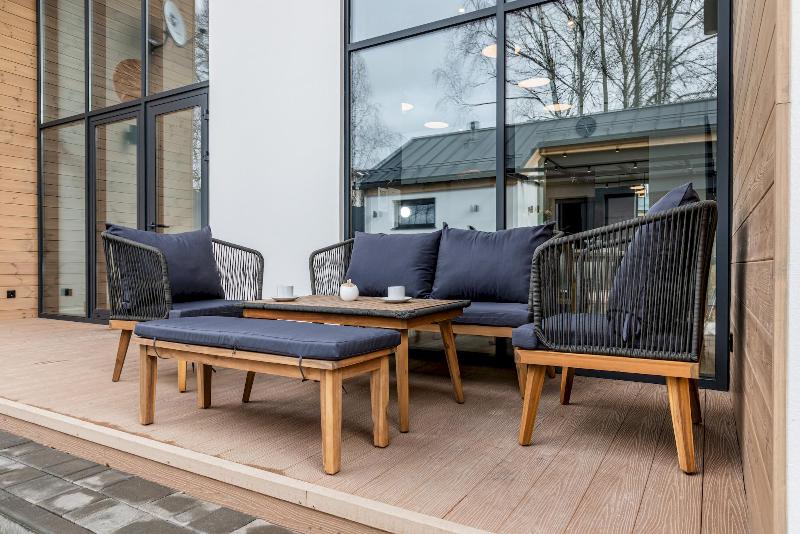 Лаунж-зона Emma Royal Family из дерева, цвет серый фото 3