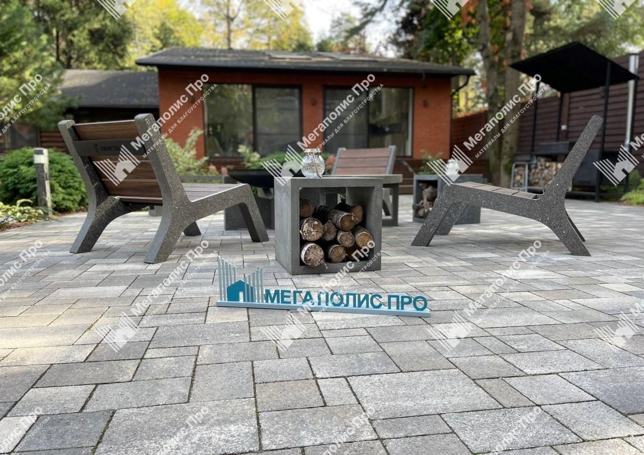 Тротуарная плитка Выбор Мюнхен Б.2. Фсм.6 60 мм Листопад гранит Старый замок фото 8