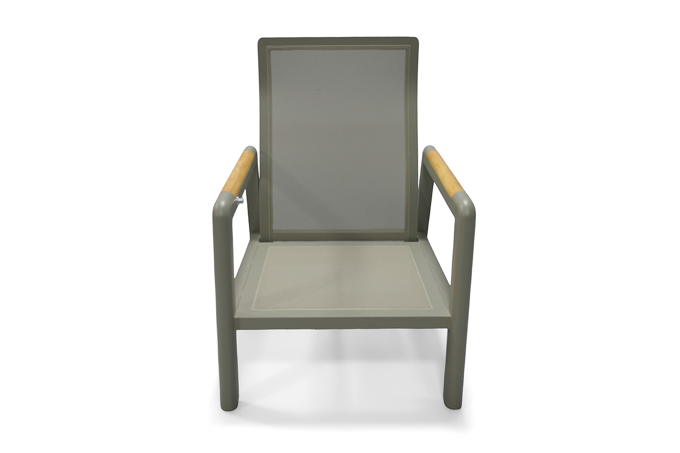 Бари кресло, каркас алюминий, цвет светло-серый фото 3