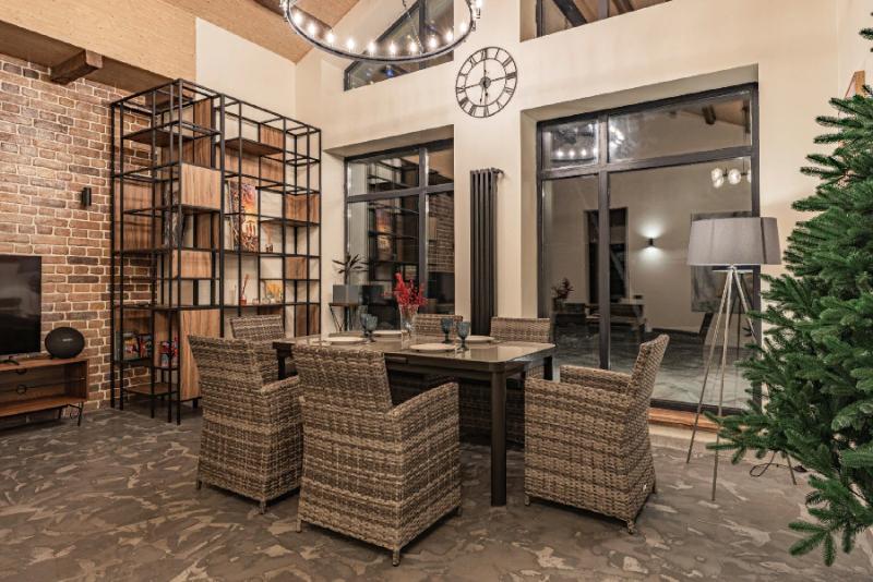 Обеденный комплект Ludwig + Fiona Royal Family из искусственного ротанга, цвет серый фото 2