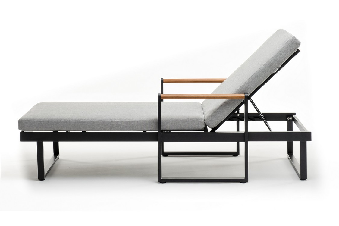 Шезлонг из алюминия MAYA темный графит Joygarden фото 4