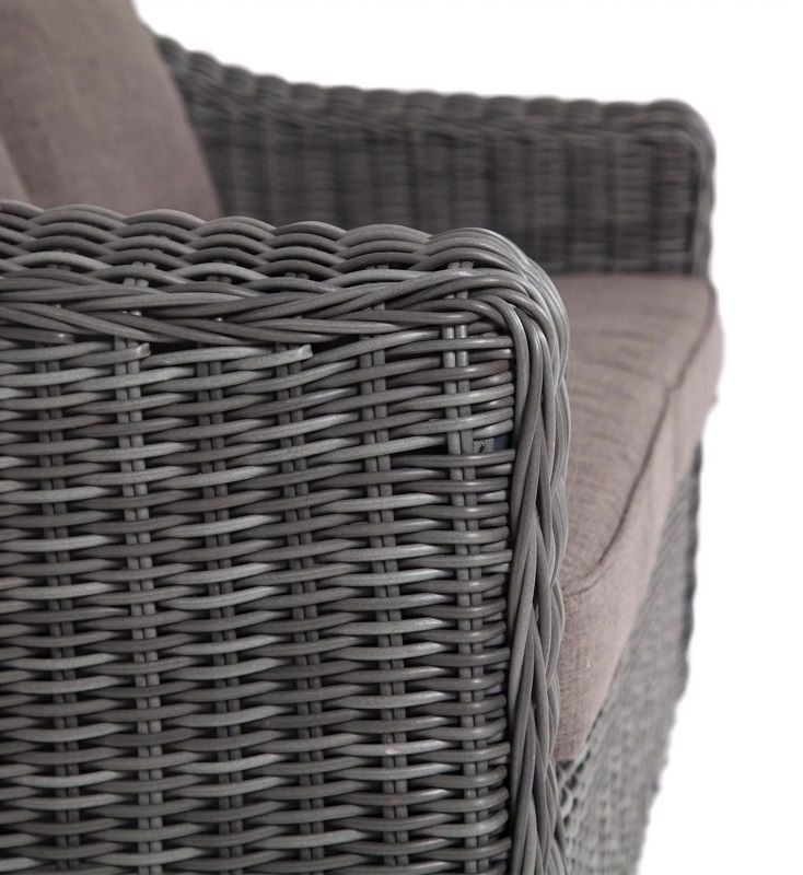 Диван двухместный Кон Панна 4SIS из искусственного ротанга, цвет графит фото 2