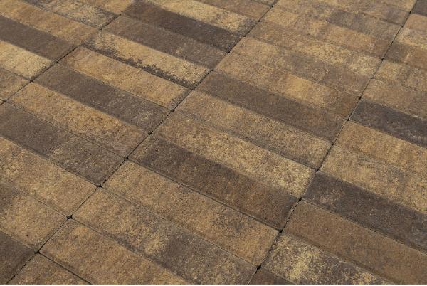 Тротуарная плитка Braer Прямоугольник ColorMix 200х50х60 мм Каштан фото 1