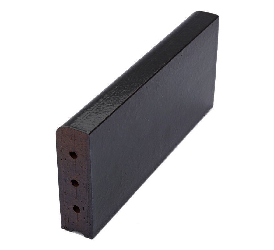 Бордюрный камень ZG-Clinker 305*37*130 Темно-коричневый фото 1