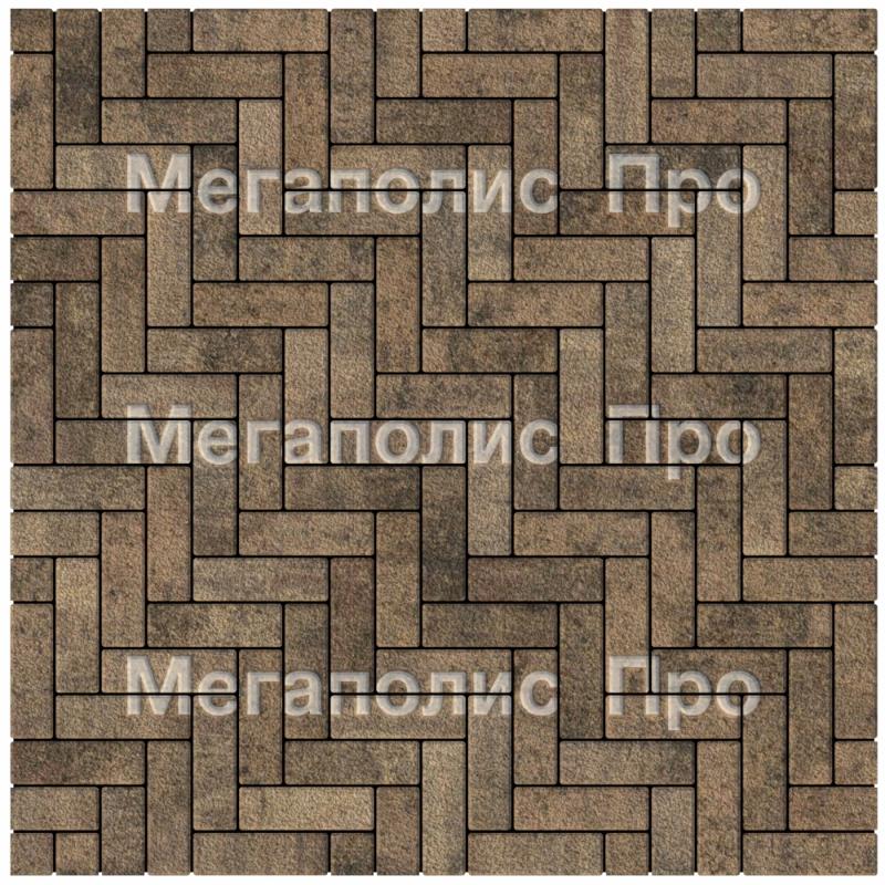 Тротуарная плитка Выбор Паркет Б.4.П.6 Листопад Гранит Шелковица фото 3