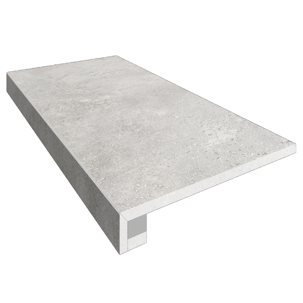 Комплект Керамогранитная ступень Estima TF01 33x120 см с бортиком + Подступенок 14,5х120 см фото 1