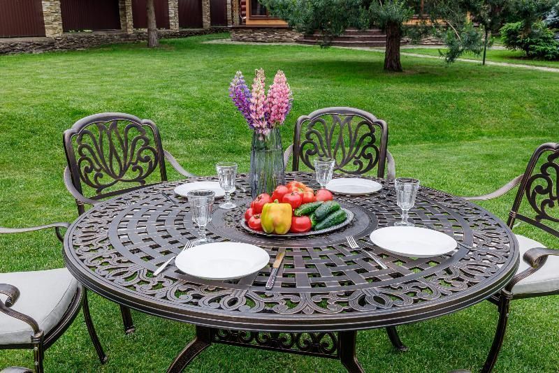 Обеденный комплект Wilhelm Royal Family из алюминия на 6 персон фото 2