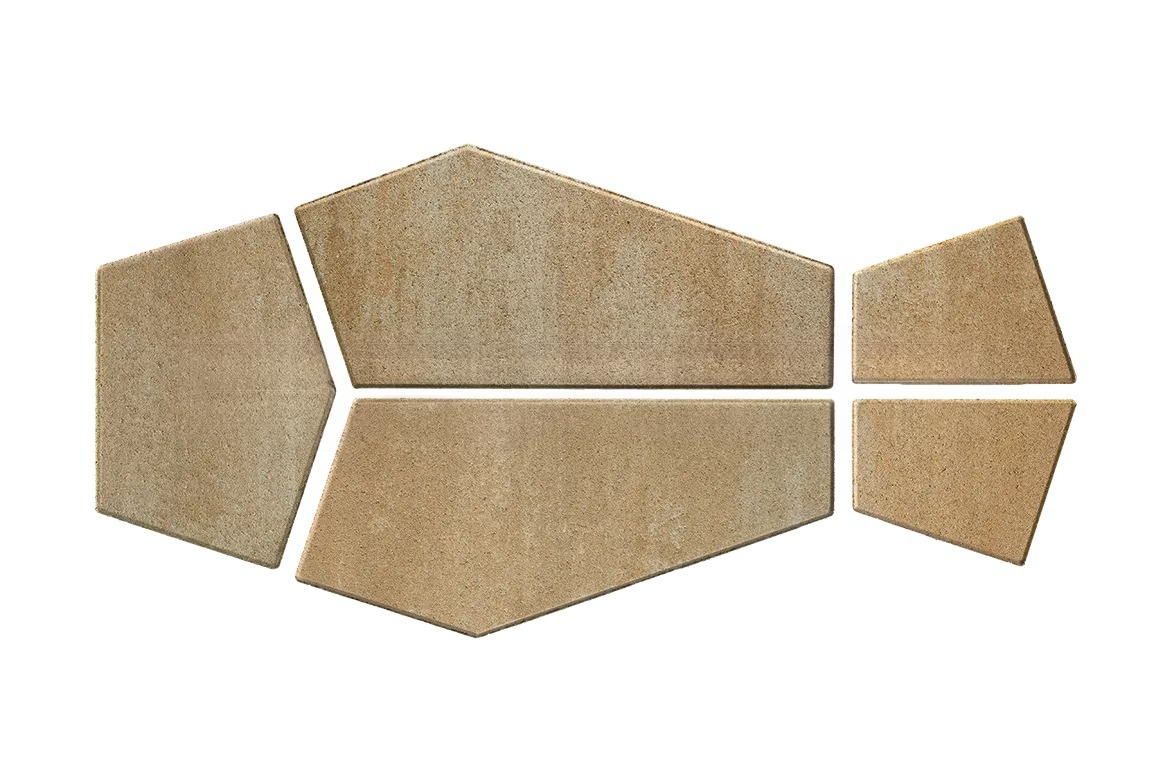 Тротуарная плитка Braer Витраж 80 мм ColorMix цвет Плато фото 2