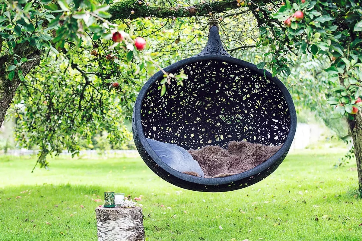 Подвесное кресло Vitgarden Bios Mini из базальта, цвет черный фото 2