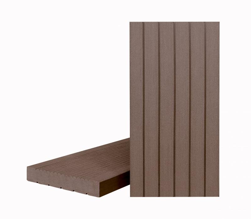 Террасная доска Террапол КЛАССИК полнотелая без паза 3000 или 2000х147х24 мм, цвет Тик Киото фото 1