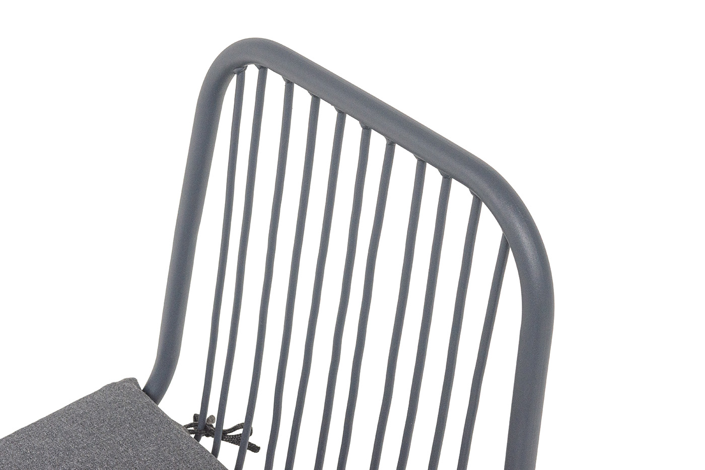 Кастелло стул из стали темно-серый (RAL7024) муар, ткань темно-серая 027 фото 6