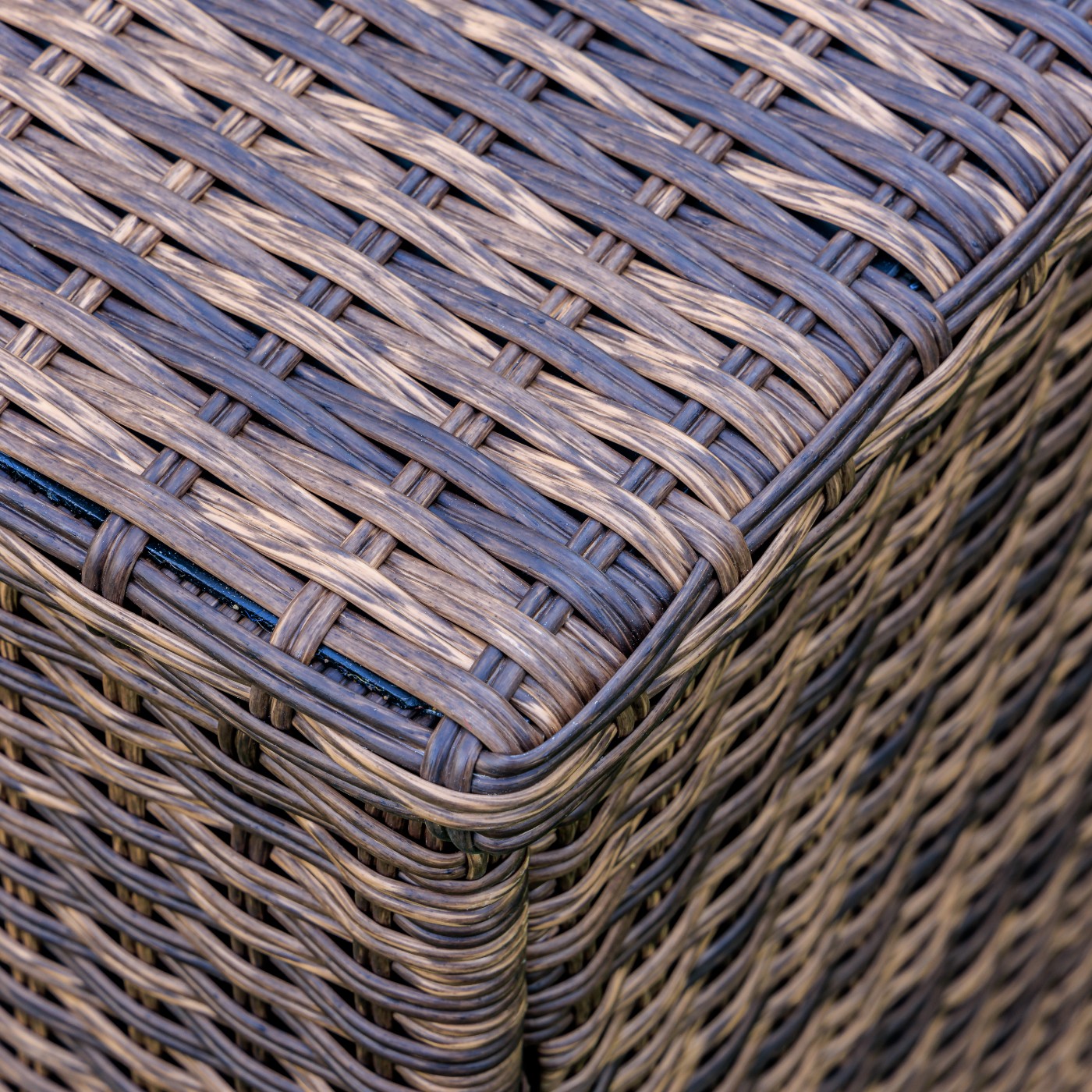 Сундук для хранения Karl 120 Royal Family из искусственного ротанга c колесиками, цвет коричневый фото 5