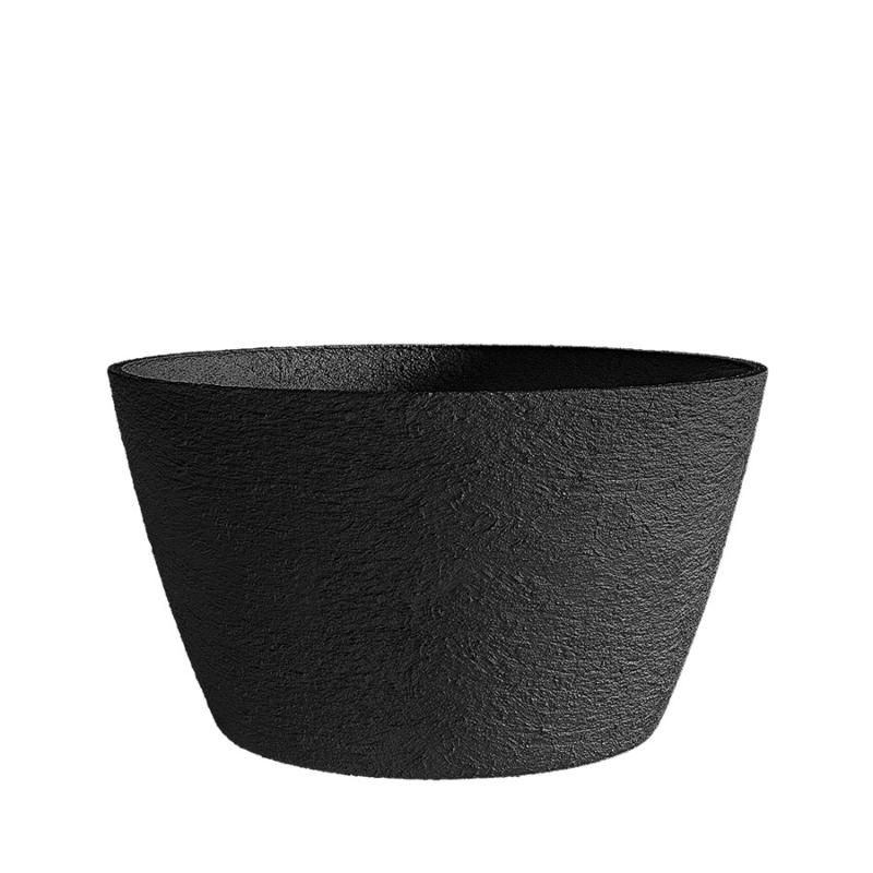 Кашпо Concretika Боул D80 H45 Black Max фото 1
