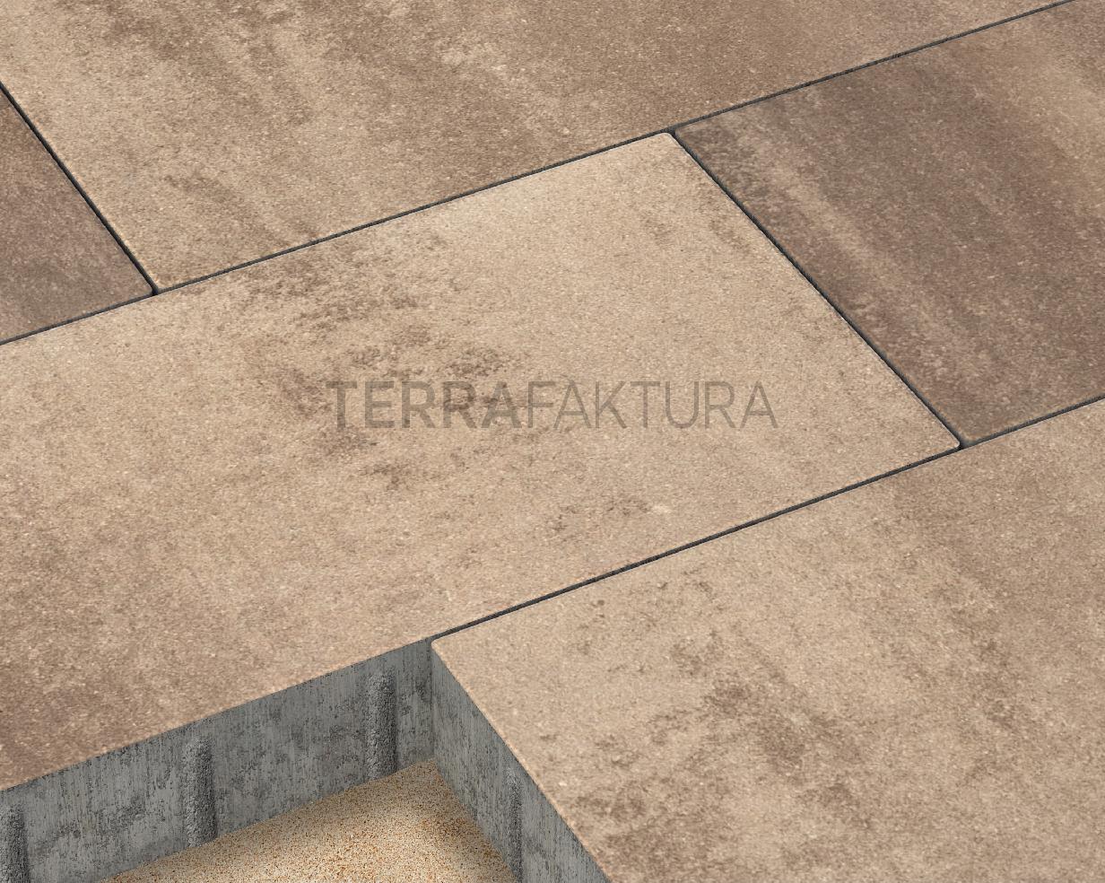 Тротуарная плитка Terrafaktura Урбан 600x300x80 мм Теплый песок фото 3