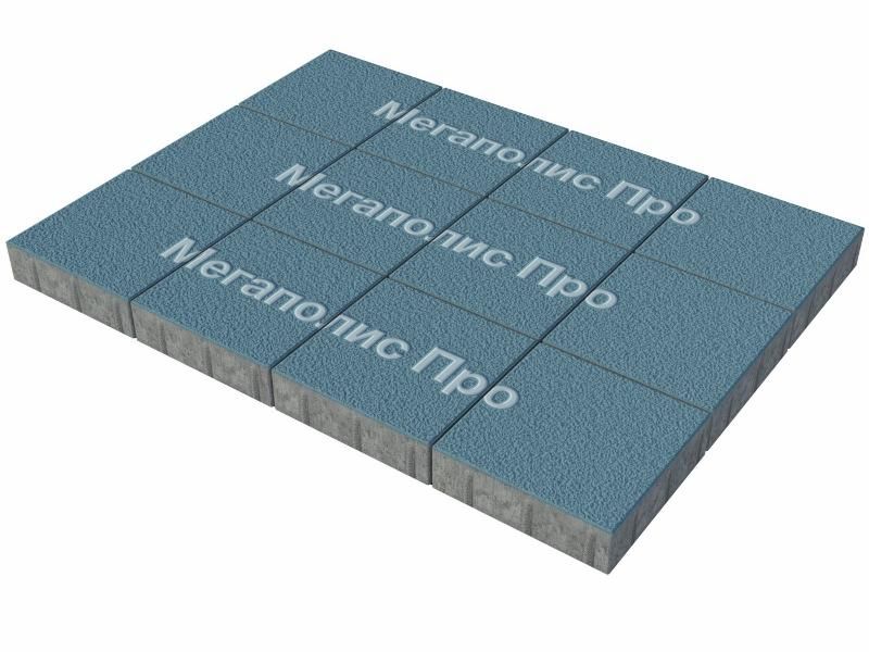 Тротуарные плиты Выбор Квадрат Б.1.К.6 300х300х60 мм Гранит Синий фото 3