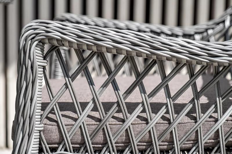 Плетеное кресло Латте 4SIS из искусственного ротанга, цвет графит фото 3