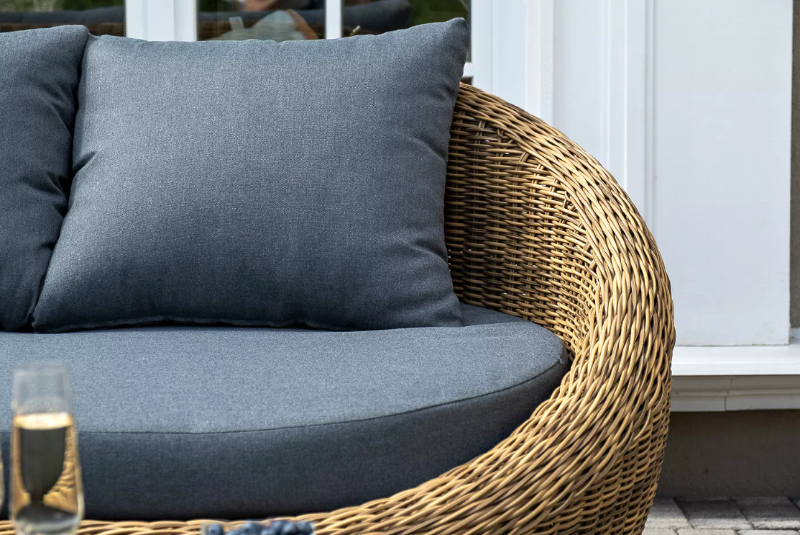 Лаунж-Зона Барселона 4SIS из искусственного ротанга, цвет соломенный фото 7