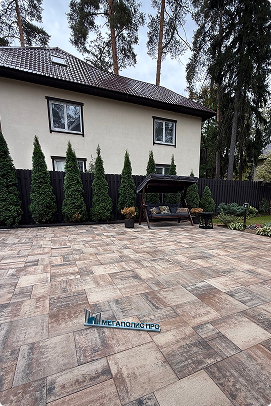 Проект «Сосновый Бор». Тротуарная плитка Грандо Песчаник