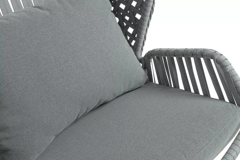 Подвесное кресло Капри 4SIS из искусственного ротанга, цвет серый фото 5