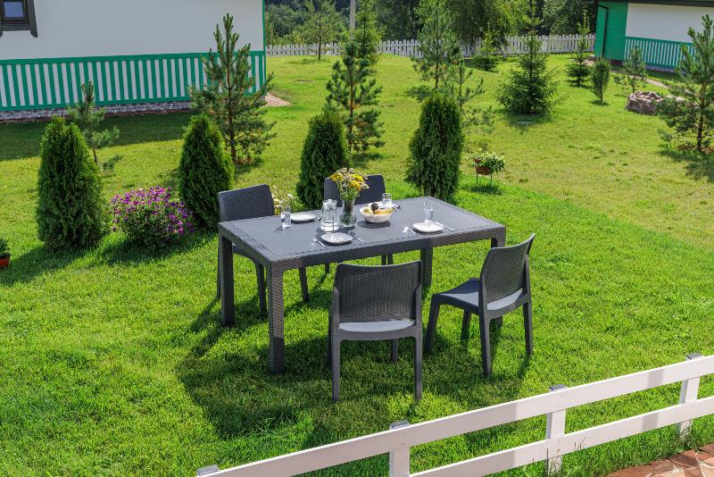 Обеденный комплект July S Royal Family из пластика, цвет графит фото 2