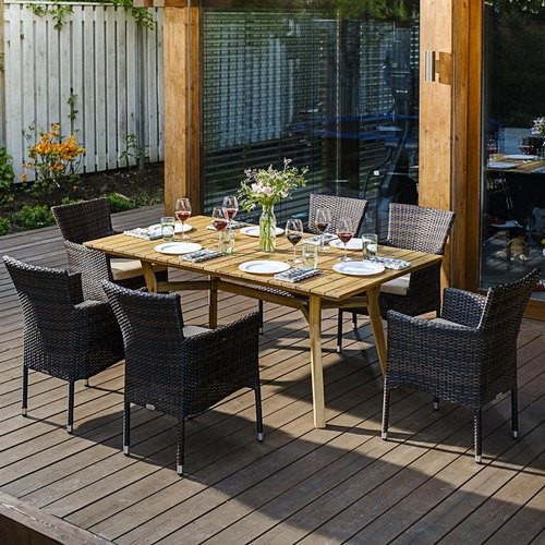 Обеденный комплект MODENA 180 см на 6 персон с креслами Joygarden фото 2