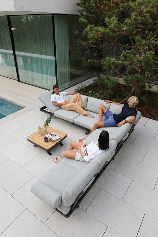 Комплект лаунж мебели Lund Brafritid антрацит/серый, алюминий фото 9