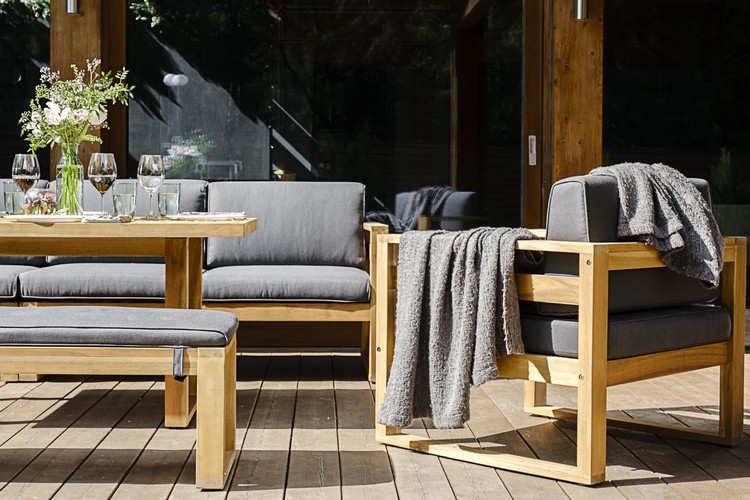 Мебель садовая для лаунж зоны из акации БУКА с обеденным столом Joygarden фото 4
