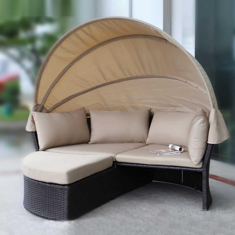 Диван-трансформер из искусственного ротанга AFM-325B Brown фото 2