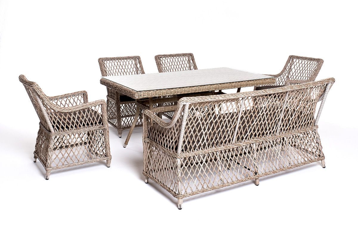 Обеденная группа Катания 4SIS на 6 персон, цвет бежевый фото 1