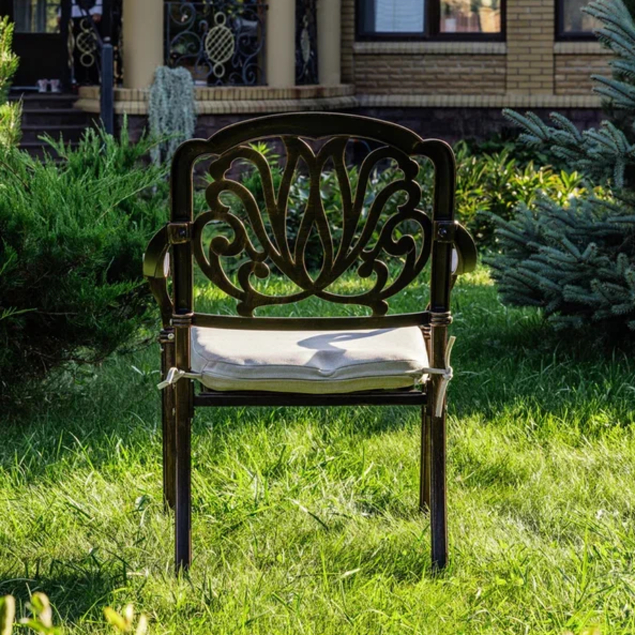 Обеденное кресло Wilhelm Royal Family из литого алюминия фото 3