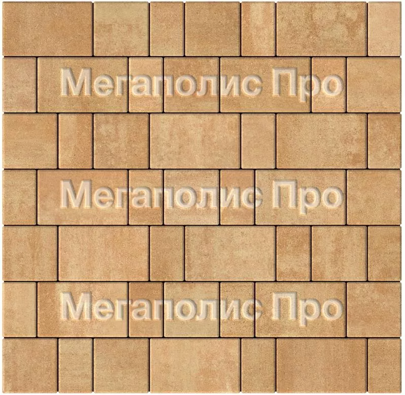 Тротуарная плитка Выбор Старый город Листопад А.1.Фсм.4 40 мм. Сахара фото 3
