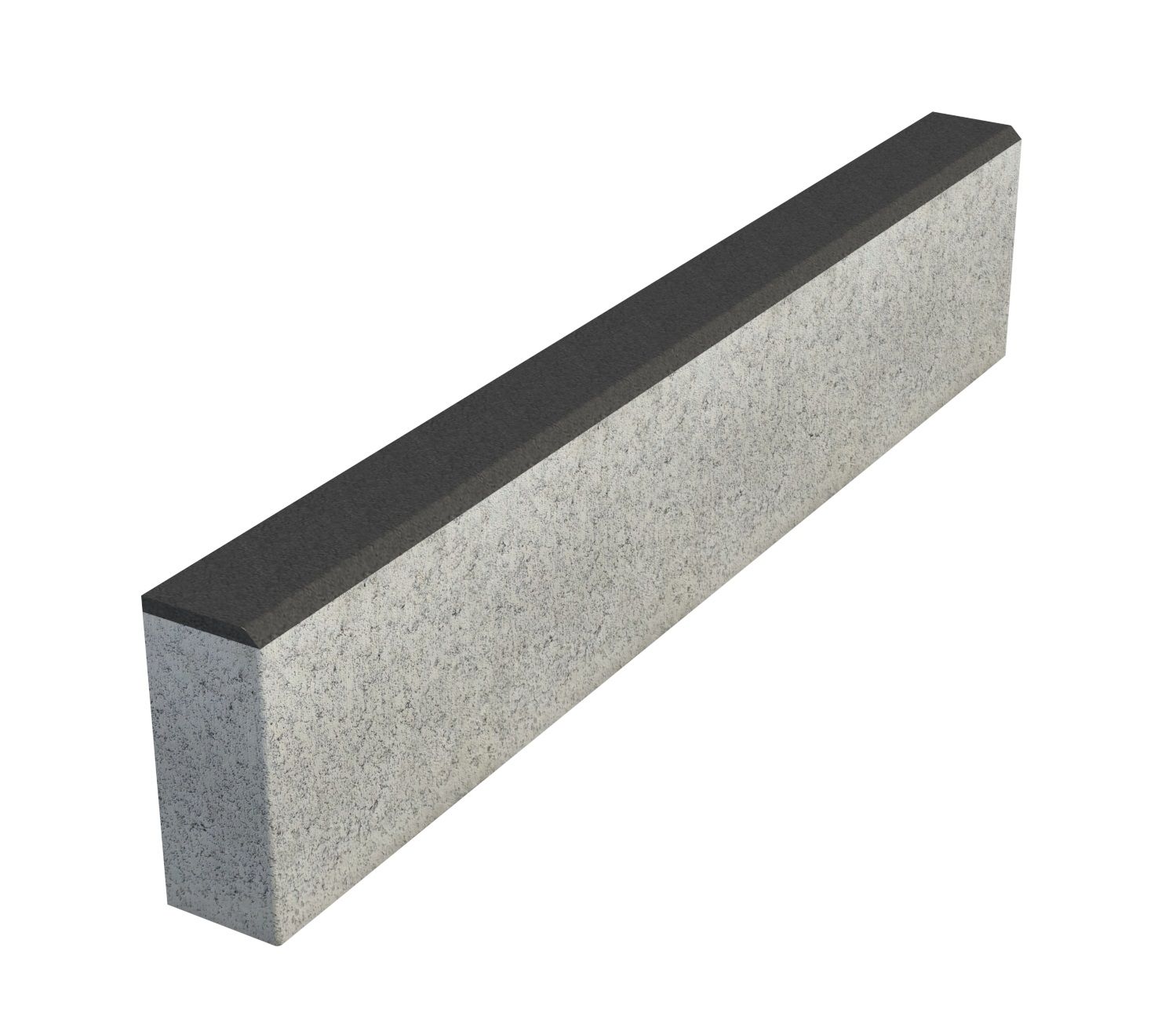 Бордюр тротуарный Выбор БР 100х20х8 Стандарт Черный фото 1