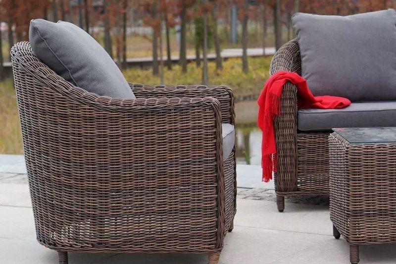Кресло Кон Панна 4SIS из искусственного ротанга, цвет коричневый фото 7