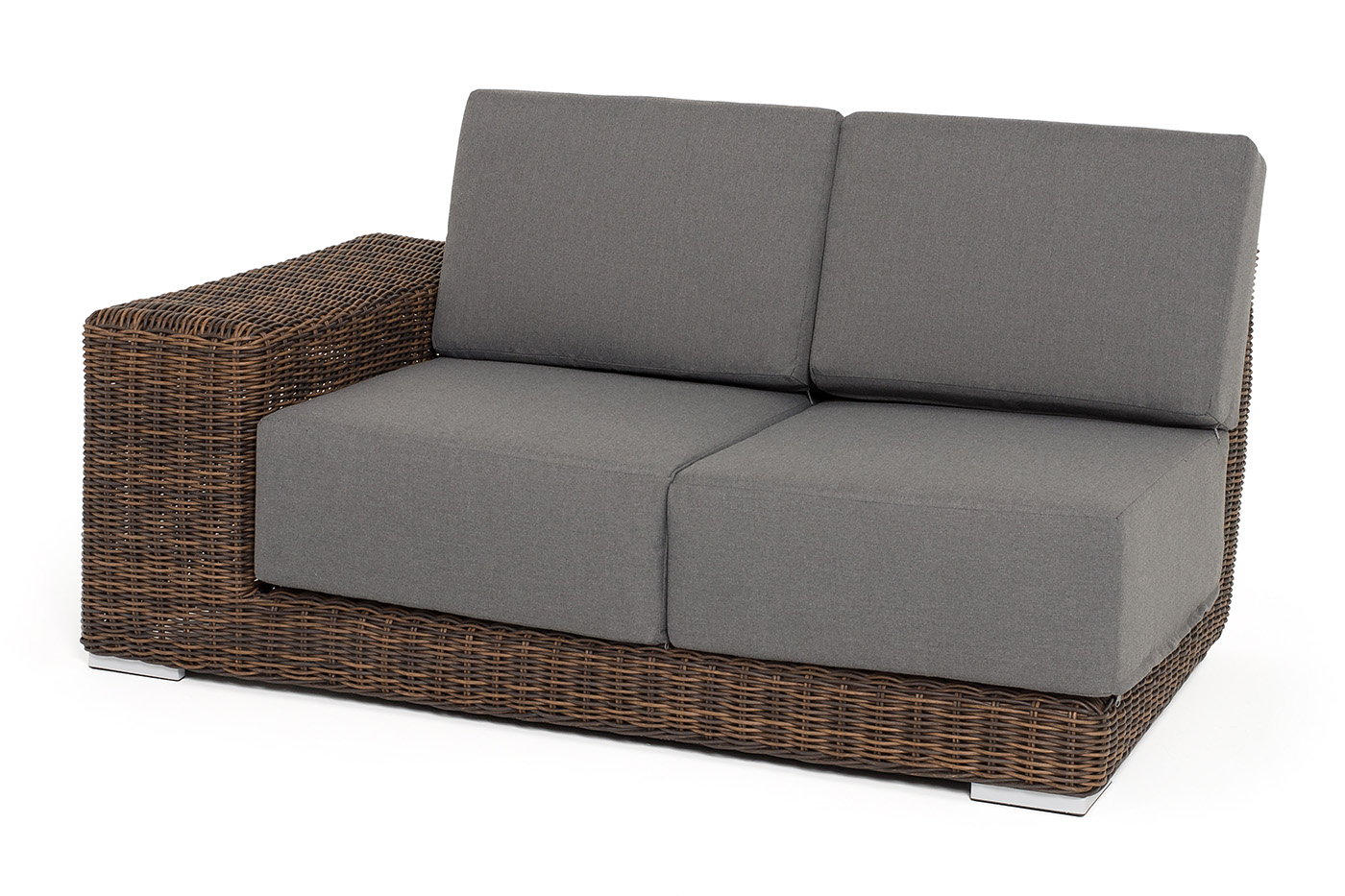 Капри модуль диванный правый с подушками, цвет коричневый фото 1