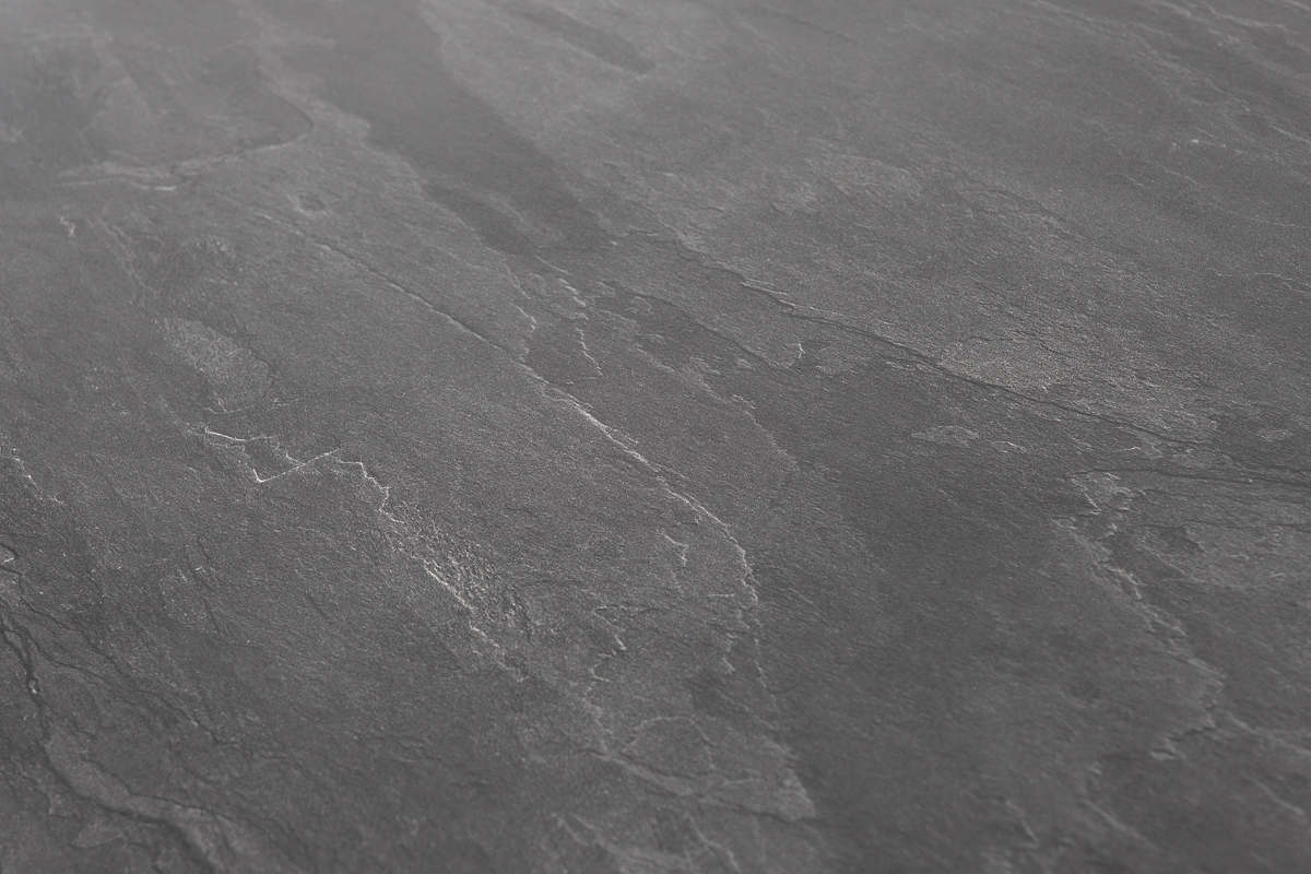 Малага обеденный стол из HPL 160х80см, цвет серый гранит, каркас черный фото 6