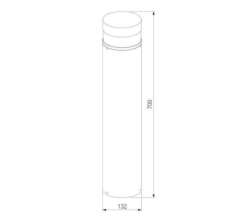 Уличный светильник Elektrostandard IP54 1532 TECHNO LED серый фото 4
