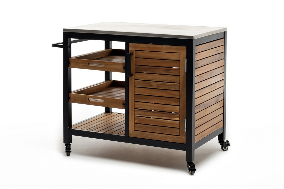 Стол сервировочный NOURD столешница нержавеющая сталь Joygarden фото 5