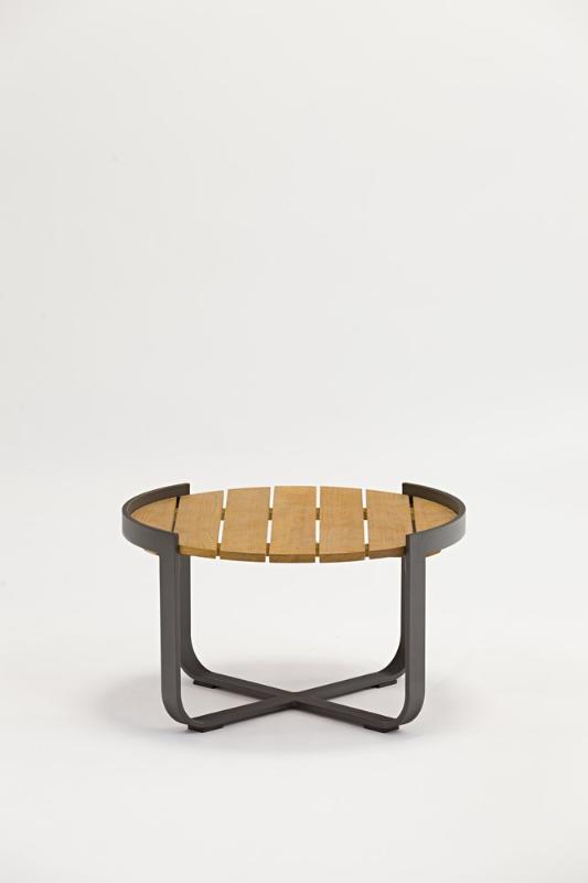 Кофейный столик Boden Brafritid антрацит/натуральный, алюминий/тик фото 4