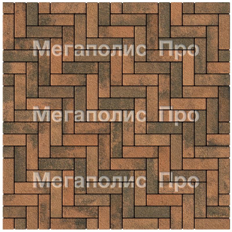 Тротуарная плитка Выбор Паркет Б.4.П.6 Листопад Гранит Мустанг фото 3
