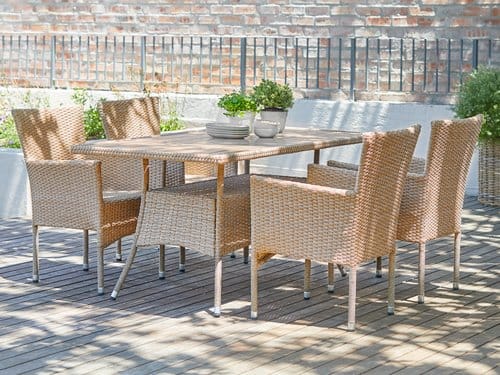 Комплект плетеной мебели AM-196/T196 Beige 4Pcs (4+1) фото 4